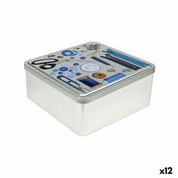 Mehrzweckbox Confortime Tailor Metall 19,7 x 19,7 x 8 cm (12 Stück)
