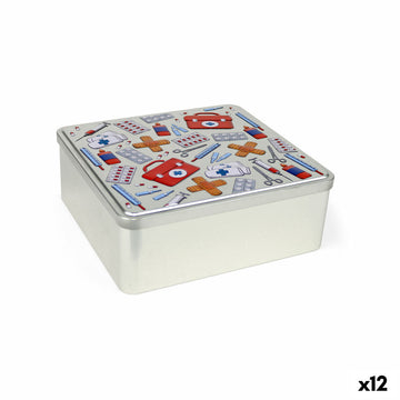 Mehrzweckbox Confortime Nurse Metall 23,7 x 22,2 x 8,9 cm (12 Stück)