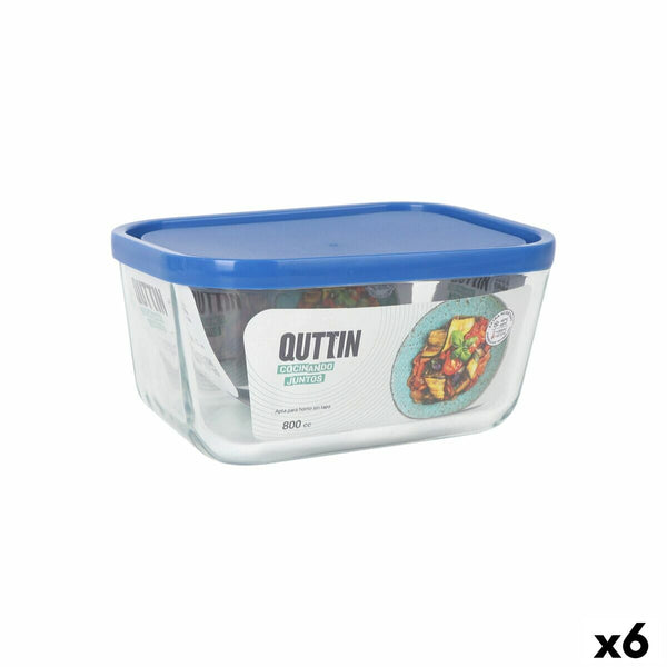 Lunchbox Inde Frigo rechteckig 16,5 x 11,7 x 7,4 cm (6 Stück)