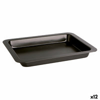 Ofenpfanne Quid Sweet Grey Schwarz Metall 36 x 24 x 4 cm (12 Stück)