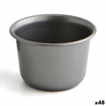 Puddingform Quid Sweet Grey Schwarz Metall (48 Stück)
