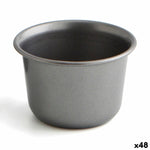 Puddingform Quid Sweet Grey Schwarz Metall (48 Stück)