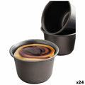 Puddingform Quid Sweet Grey Schwarz Metall 9,5 cm (24 Stück)
