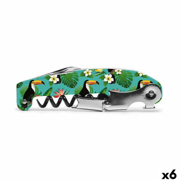 Korkenzieher Koala Bodega Metall 10,7 x 1,4 x 3,3 cm Bunt (6 Stück)