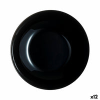 Suppenteller Luminarc Zelie Negro Schwarz Glas Ø 20 cm (12 Stück)