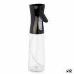 Sprühbehälter für Öl und Essig Kinvara Schwarz Durchsichtig Polyäthylen Polypropylen polystyrol PET 300 ml 8 x 24 x 6 cm (12 Stü