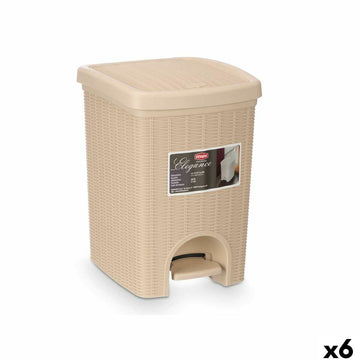 Papierkorb Stefanplast 30796 Beige Kunststoff 20 L (6 Stück)