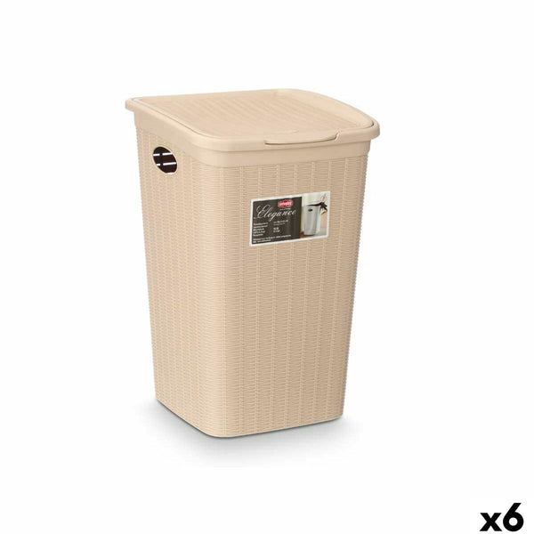 Container-Eimer Stefanplast Creme Kunststoff 50 L 36 x 54,5 x 38 cm (6 Stück)