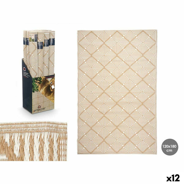 Teppich Gift Decor Weiß Beige Polypropylen 120 x 180 cm (12 Stück)
