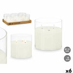 LED Kerze Gift Decor Weiß Durchsichtig 15 x 15 x 15 cm (AA) (6 Stück)