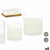 LED Kerze Gift Decor Weiß Durchsichtig 15 x 15 x 15 cm (AA) (6 Stück)