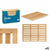 Badematte Berilo BM632-6245 natürlich Bambus 62 x 2 x 45 cm (12 Stück)
