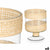 Kerzenschale Gift Decor Durchsichtig natürlich Glas Rattan 15 x 20 x 15 cm (6 Stück)