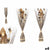 Dekorative Blume Gift Decor Grau 14 x 100 x 10 cm 8 x 100 x 18 cm (4 Stück)