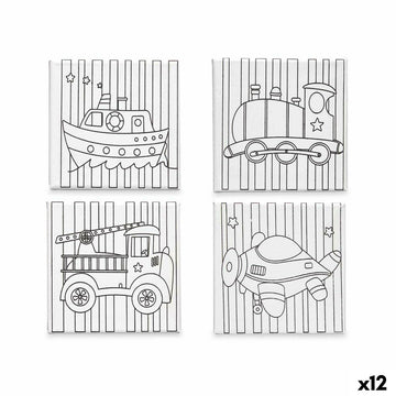 Leinwand Pincello Holz Stoff 12 Stück