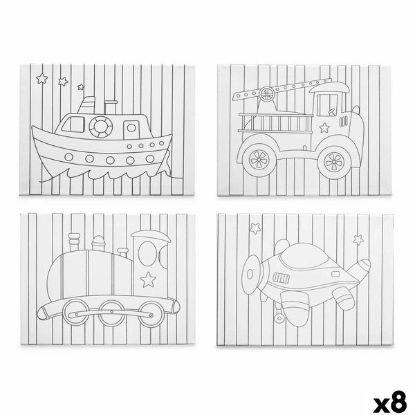 Leinwand Pincello Holz Stoff 8 Stück