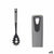 Spaghettilöffel Kinvara Schwarz Grau TPR PBT 7 x 34 x 4 cm (12 Stück)