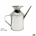 Ölfläschchen Kinvara Silberfarben Edelstahl 500 ml 17 x 14,5 x 8 cm (12 Stück)