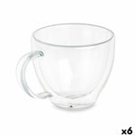 Tasse Kaffee und Tee Vivalto OCT-DG2397 OCT-DG2397 Durchsichtig Borosilikatglas 140 ml (6 Stück)