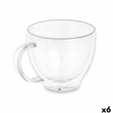 Tasse Kaffee und Tee Vivalto OCT-DG2397 OCT-DG2397 Durchsichtig Borosilikatglas 140 ml (6 Stück)