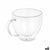 Tasse Kaffee und Tee Vivalto OCT-DG2397 OCT-DG2397 Durchsichtig Borosilikatglas 140 ml (6 Stück)