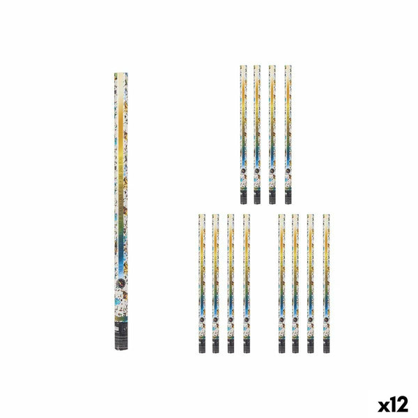 Konfettikanone Bunt Papier Pappe Kunststoff 5 x 98,5 x 5 cm (12 Stück)