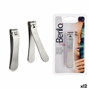 Nagelknipser Berilo 1703240 Silberfarben Metall (12 Stück)