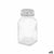 Salzstreuer Vivalto YHP-F0409/DH12 YHP-F0409/DH12 Durchsichtig Metall Glas 4 x 9 x 4 cm (12 Stück)