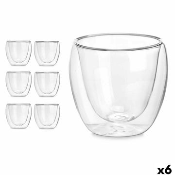 Wasserglas Vivalto Durchsichtig Borosilikatglas 100 ml (6 Stück)