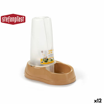 Automatische Zuführung Stefanplast Beige Kunststoff 650 ml 12 x 19,5 x 19 cm (12 Stück)
