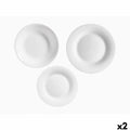Geschirr-Set Vivalto F-LP100-80-85 F-LP100-80-85 Weiß Opalglas (2 Stück)
