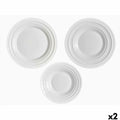 Geschirr-Set Vivalto F-LGCP105-75-85 F-LGCP105-75-85 Weiß Opalglas (2 Stück)
