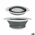 Sieb Kinvara Weiß Grau Polypropylen TPR 25 x 20 x 8,5 cm 25 x 3 x 20 cm 24,5 x 3,5 x 20 cm (6 Stück)