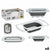 Sieb Kinvara Weiß Grau Polypropylen TPR 60 x 26 x 12 cm 39,5 x 4,5 x 26 cm (6 Stück)