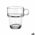 Tasse Kaffee und Tee Vivalto Z908-9/BHA6 Z908-9/BHA6 Durchsichtig Glas 270 ml (6 Stück)