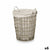 Korb Kipit HX30550 Grau Polyester Stoff Polypropylen Eisen Kunststoff 50 % Baumwolle (6 Stück)