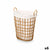 Korb Kipit HX30555 natürlich Polyester Stoff Polypropylen Eisen Kunststoff 50 % Baumwolle (6 Stück)