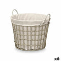 Korb Kipit HX30559 Grau Polyester Stoff Polypropylen Eisen Kunststoff 50 % Baumwolle (6 Stück)