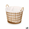 Korb Kipit HX30561 natürlich Polyester Stoff Polypropylen Eisen Kunststoff 50 % Baumwolle (6 Stück)
