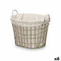 Korb Kipit HX30562 Grau Polyester Stoff Polypropylen Eisen Kunststoff 50 % Baumwolle (6 Stück)