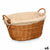 Korb Kipit HX31039 natürlich Polyester korb Stoff 50 % Baumwolle (6 Stück)