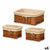 Korbsatz Kipit HX31449S/3 Polyester korb Stoff 50 % Baumwolle 39 x 16 x 30 cm 3 Stücke