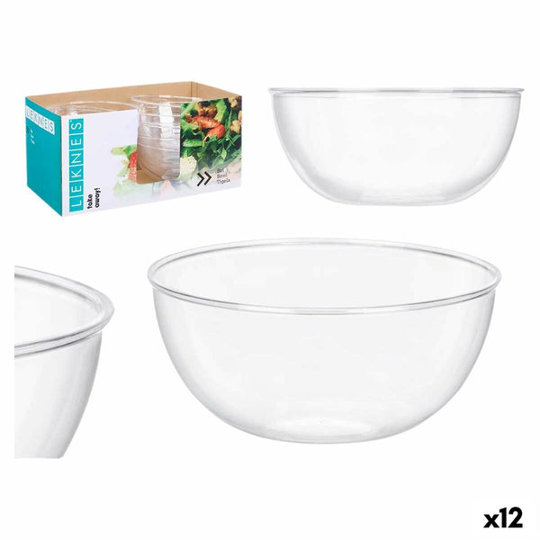 Geschirr-Set Leknes Durchsichtig Kunststoff 3,5 L 25,5 x 12,5 x 25,5 cm (12 Stück)