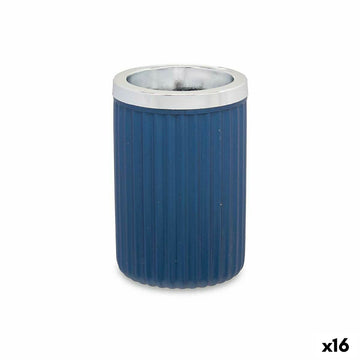 Trinkglas Berilo 3436-5 Blau Kunststoff 7,5 x 11,5 x 7,5 cm (16 Stück)