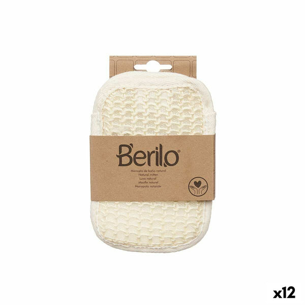 Peeling-Handschuh Berilo Weiß Beige (12 Stück)