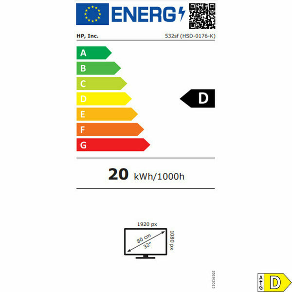 Gaming-Monitor HP 94F50E9#ABB Full HD 31,5"