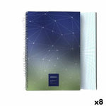 Notizbuch Grafoplas Bunt Din A4 80 Blatt 21,5 x 31,5 cm (8 Stück)