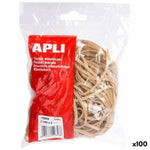 Gummibänder Apli Braun 160 x 3 mm (100 Stück)