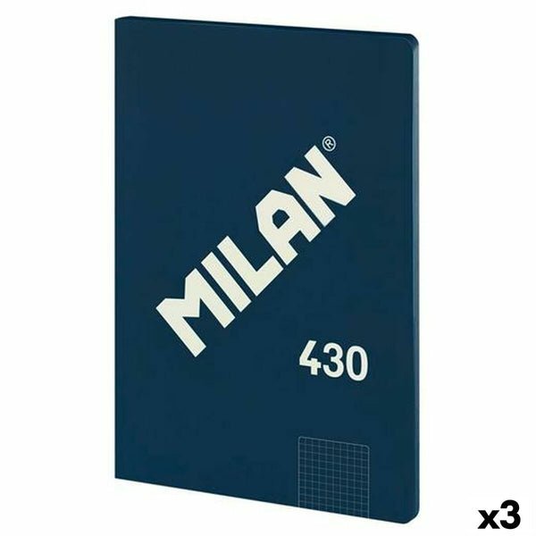 Notizbuch Milan SERIE 1918 Blau A4 48 Blatt (3 Stück)