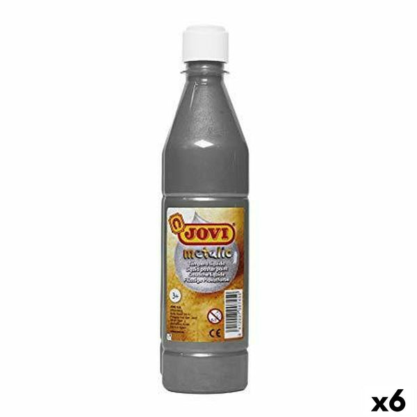 Tempera Jovi Silberfarben 500 ml Metallic (6 Stück)